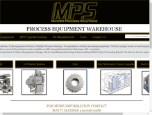 Tablet Screenshot of processequipmentwarehouse.com